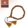 Braccialetto mala semi di rudra rudraksha 8 mm - marrone