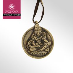 Ciondolo Amuleto Tibetano in Bronzo con Jambhala di protezione e abbondanza - 01