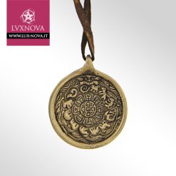Ciondolo Amuleto Tibetano in Bronzo con Jambhala di protezione e abbondanza - 02