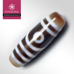 Ciondolo Tibetano Dzi “Due Occhi” o Zhibo Nepalese in Giada